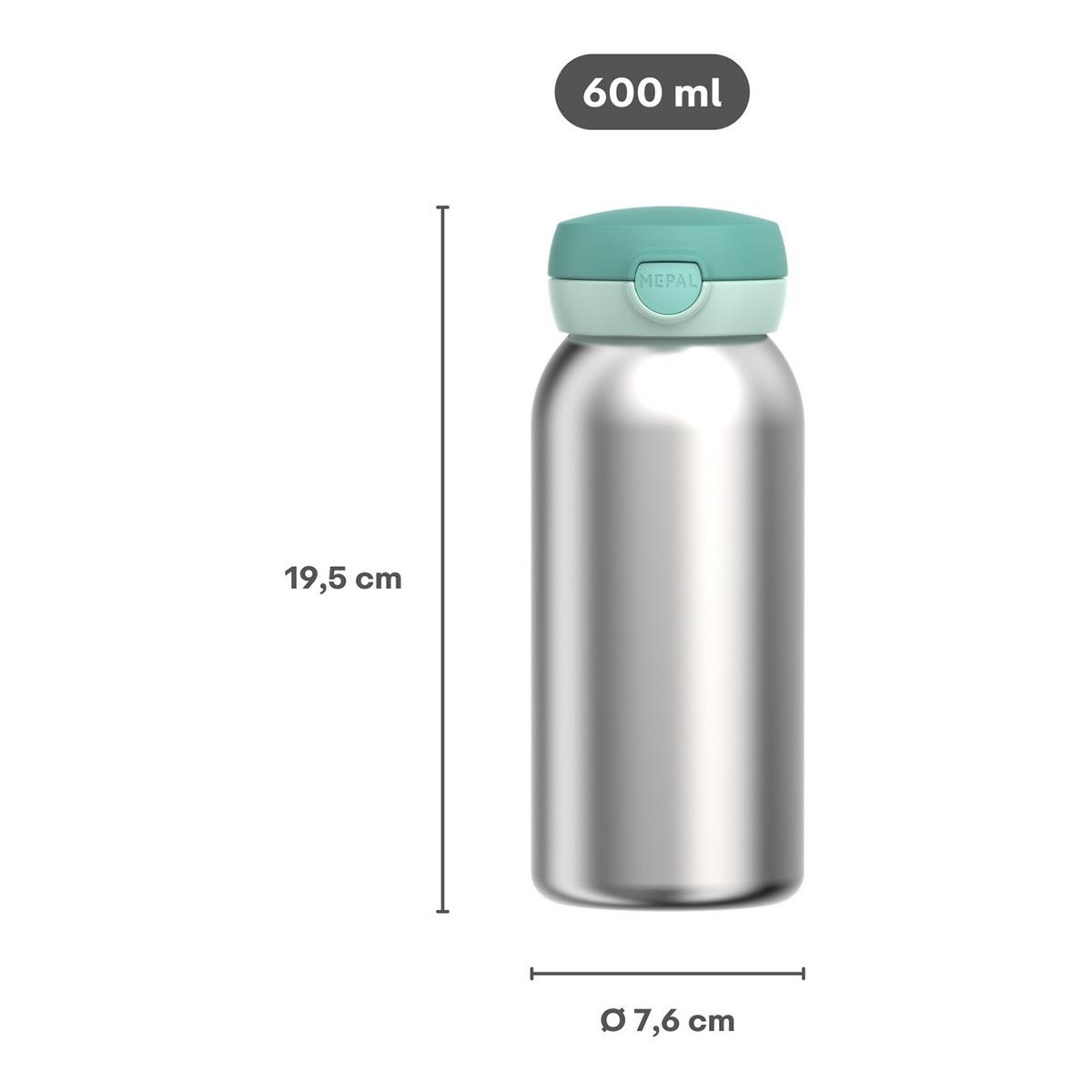EDELSTAHL-TRINKFLASCHE MIT KLAPPDECKEL Campus Unicorn Glow 600 ml - Lila, Kunststoff/Metall (0.6L) - Mepal