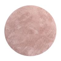 KURZFLORTEPPICH, einfarbig, aus Polyester, Rosa, Ø 80 cm - Rosa, Textil (80/80cm) - KADIMA DESIGN