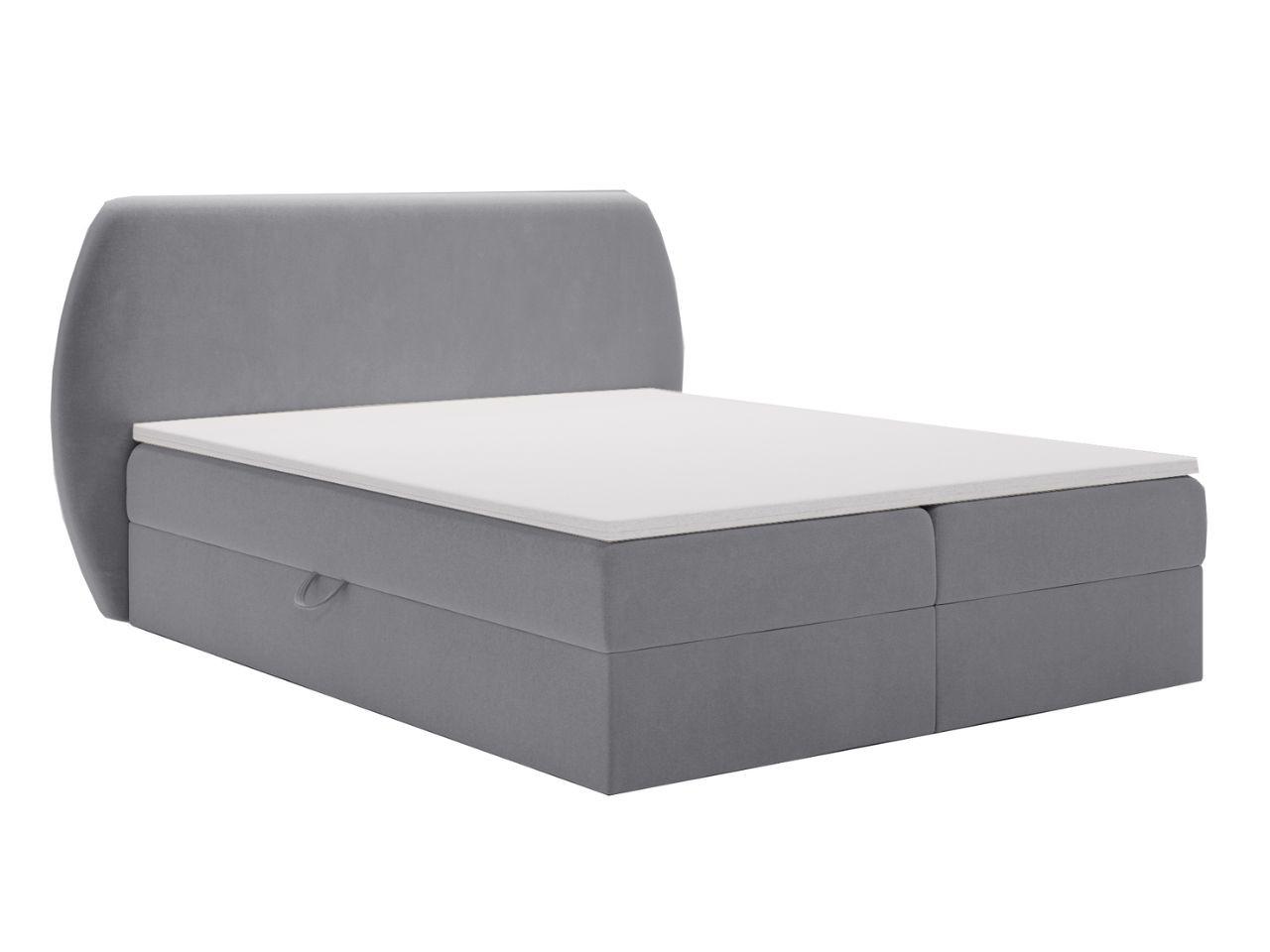 BOXBETT Bogota 160x200 Dunkelgrau - Dunkelgrau, Holz/Textil (160/200cm) - Graingold