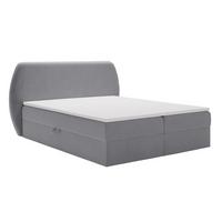 BOXBETT Bogota 160x200 Dunkelgrau - Dunkelgrau, Holz/Textil (160/200cm) - Graingold