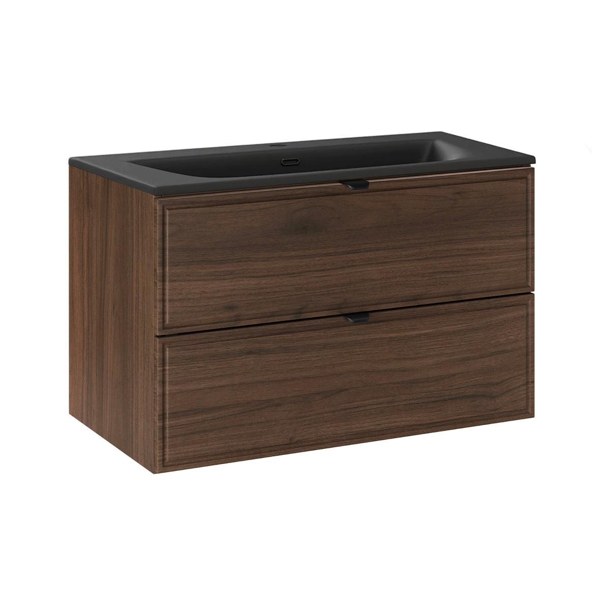 WASCHTISCH 81cm Elias Dunkles Holz - Braun, Holzwerkstoff (81/50/46cm) - Petits-meubles