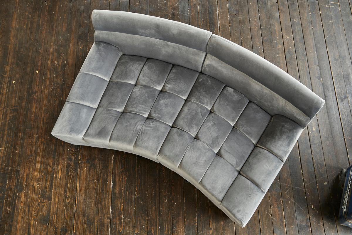 BIG SOFA NERLA Grau Webstoff - Schwarz/Braun, Textil (260/78/165cm) - KAWOLA