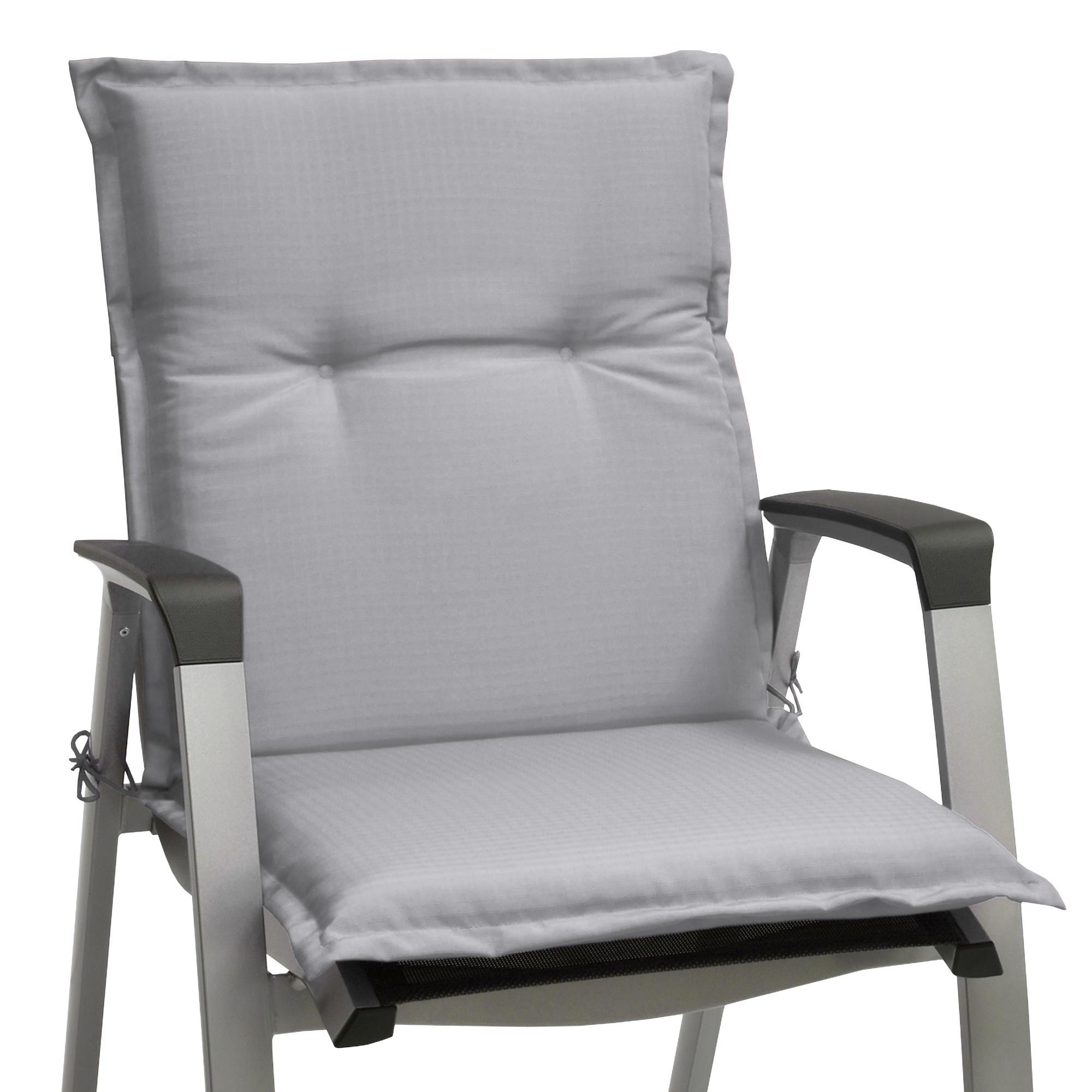NIEDERLEHNERAUFLAGE Flair NL 100/50/8cm Hellgrau - Hellgrau, Textil (50/6/100cm) - Beautissu 