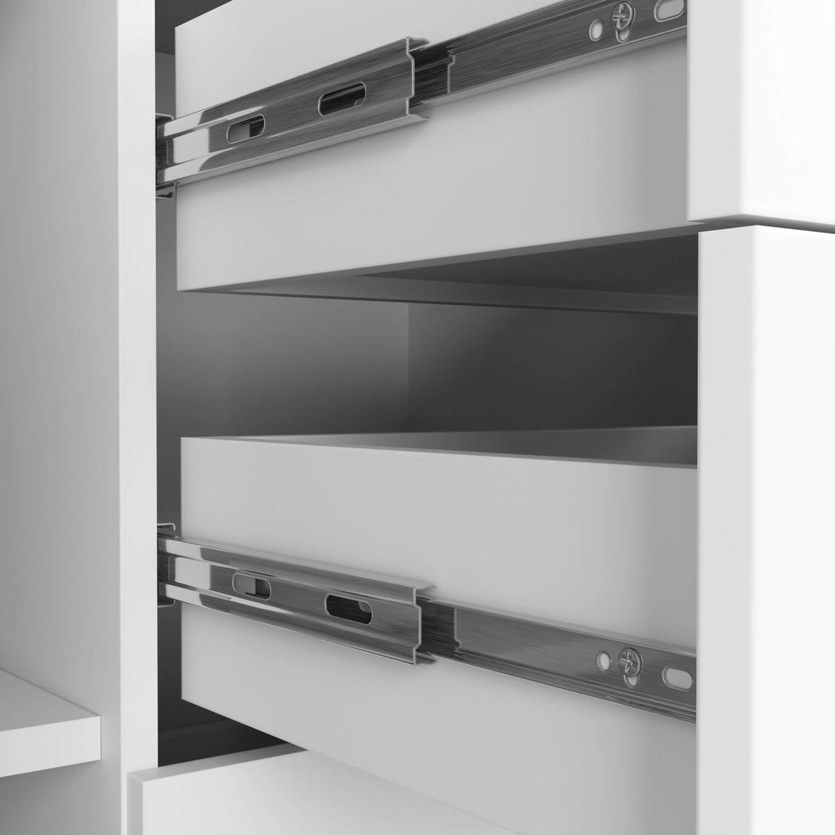 KOMMODE Weiß 80/110/35 - Weiß, Holzwerkstoff (110/80/35cm) - RAUMHIRSCH FURNITURE