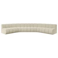 WOHNLANDSCHAFT modulares Sofa Montra-U1 - 490x174x70 cm Beige - Beige, Holzwerkstoff/Textil (490/70/174cm) - ALTDECOR