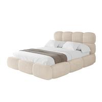 POLSTERBETT mit Bettkasten und Lattenrost, Bett mit Matratze H3/H4 - NOMA 180x200 Beige - Creme, Holzwerkstoff/Textil (180/200cm) - ALTDECOR