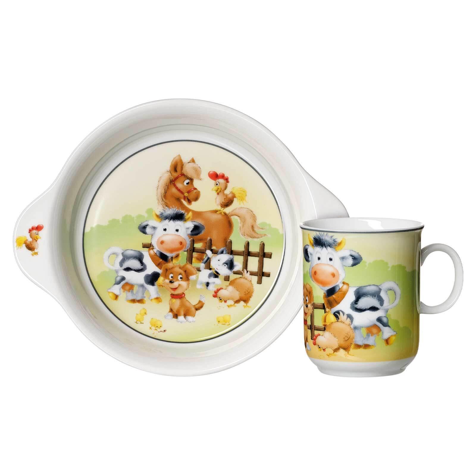 KINDERGESCHIRR Hoftiere bunt - Multicolor, Keramik (2/2/2cm) - Ritzenhoff Breker