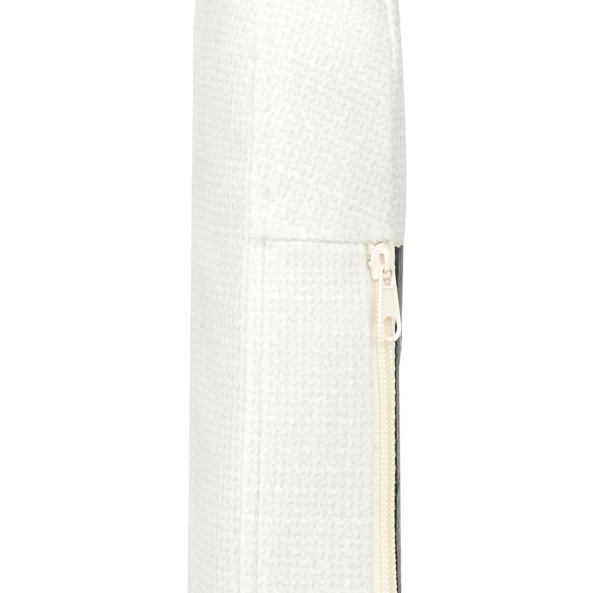 ESSZIMMERSTUHL Samtstoff cremeweiß Yorkville II - Hellbraun/Weiß, Textil (56/82/46cm) - Beliani