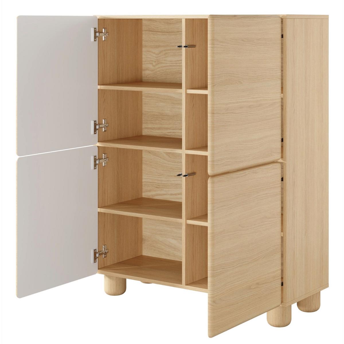HIGHBOARD Lomo 100 cm - Eichefarben, Holz/Holzwerkstoff (100/125.2/38cm) - Selsey