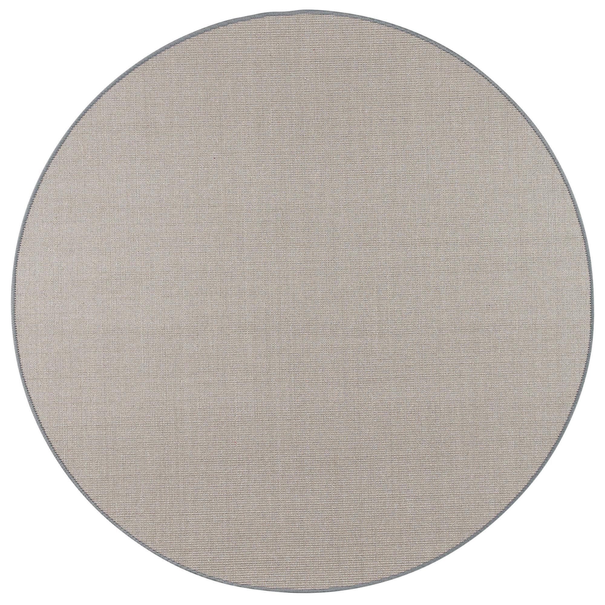 SISAL NATUR TEPPICH RUND - Grau, Textil (133/133cm) - Snapstyle