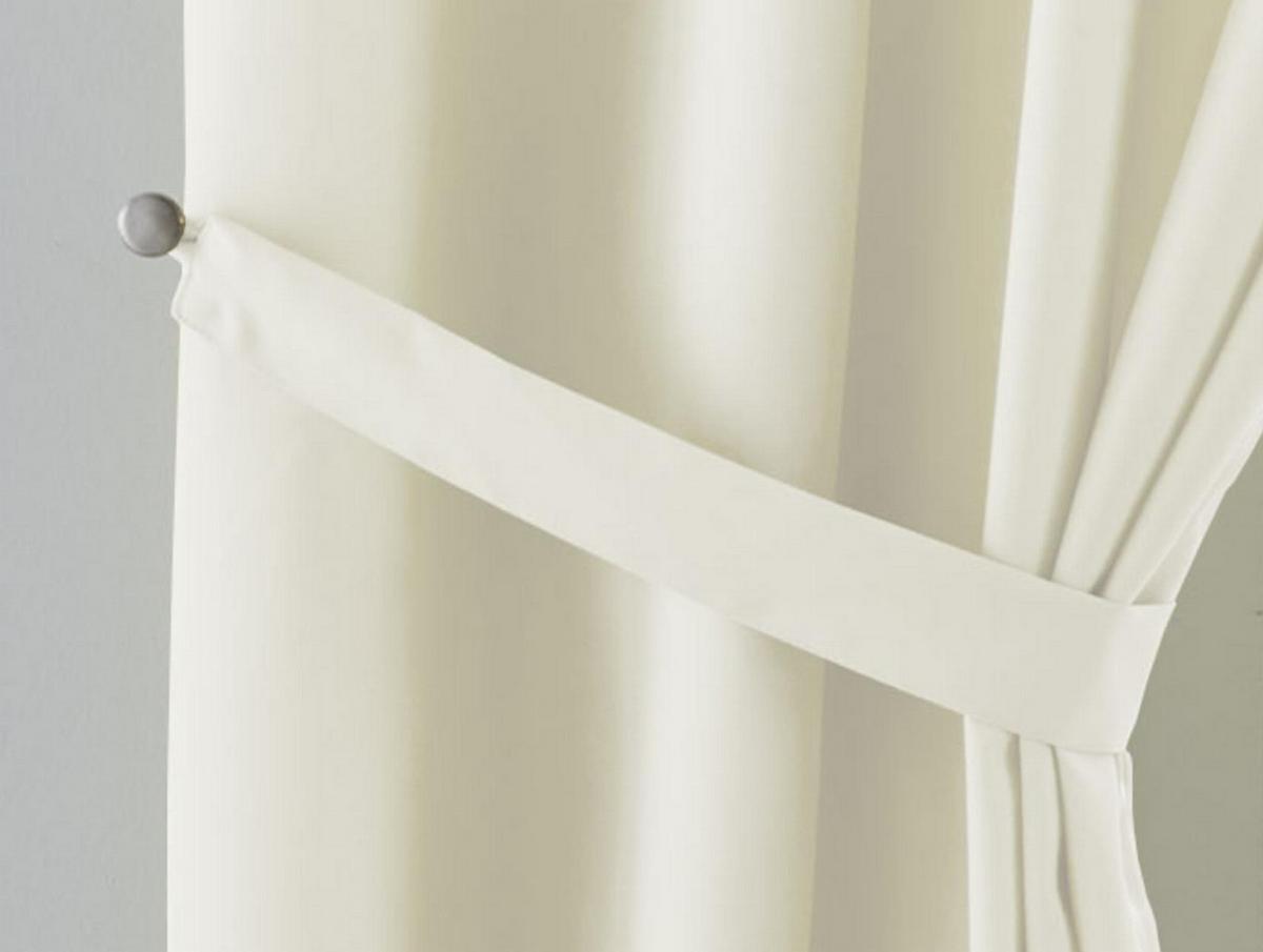 VORHANG 2ER SET PALERMO HxB 175x140 cm Creme - Creme, Textil (140/175cm) - Gardinenbox