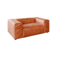 SESSEL MIA Braun Lederfaserstoff - Schwarz/Braun, Leder/Kunststoff (192/72/120cm) - KAWOLA