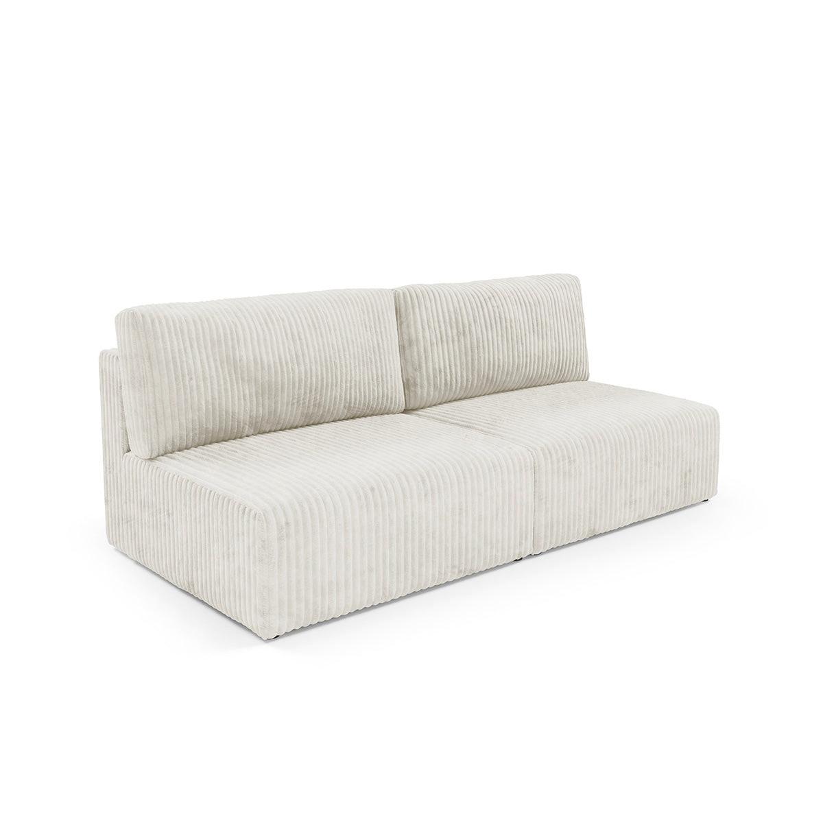 SOFA Angela 3 Sitzplätze Weiß - Weiß, Holz (216/86/102cm) - Petits-meubles