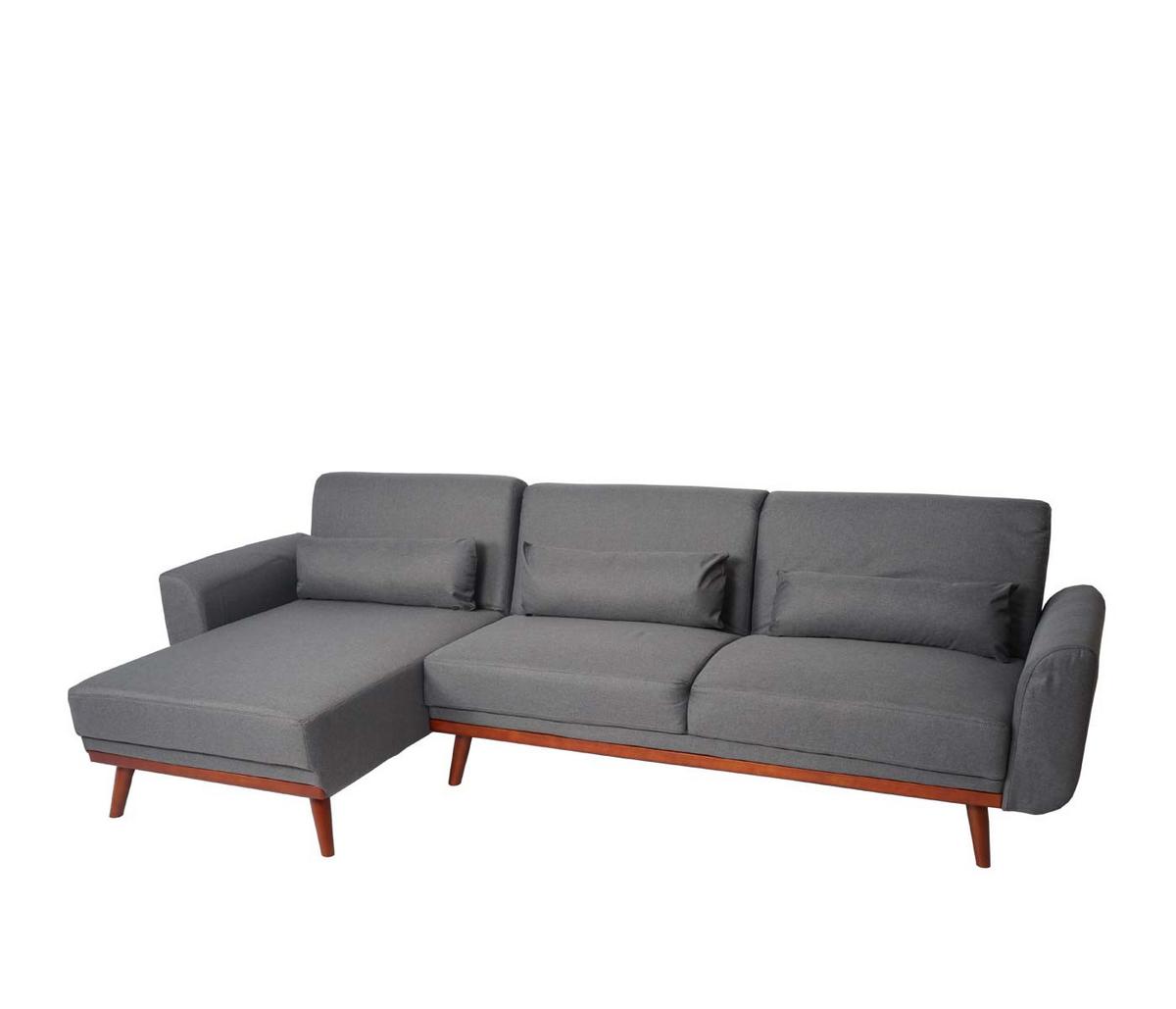 SOFA Grau - Grau, Textil (280/139cm) - MCW