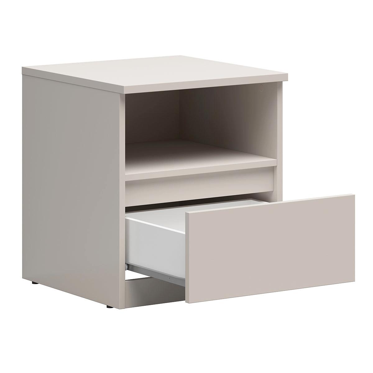 NACHTTISCH Edwin Kaschmir - Beige, Holzwerkstoff (45/50.5/45cm) - Petits-meubles