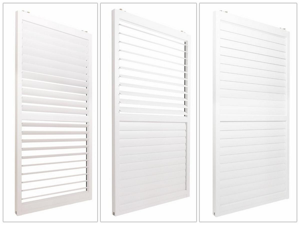 SCHIEBETÜR FÜR PERGOLA 3ER-SET Weiß 3er-Set-Set - Weiß, Metall (272/206/11cm) - MCW
