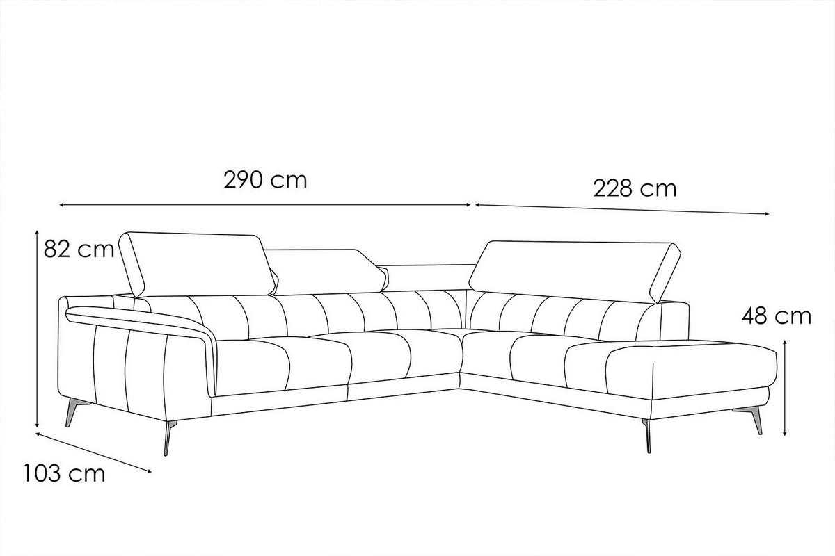 ECKSOFA FIERO 5-Sitzer, mintgrün - Schwarz/Mintgrün, Holzwerkstoff/Textil (269/158cm) - Wozimo