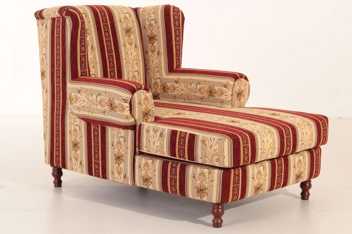 SESSEL XXL Karley Bezug Chenille Buche nussbaum dunkel / rot - Rot, Kunststoff (103/103/149cm) - 58aufmkessel