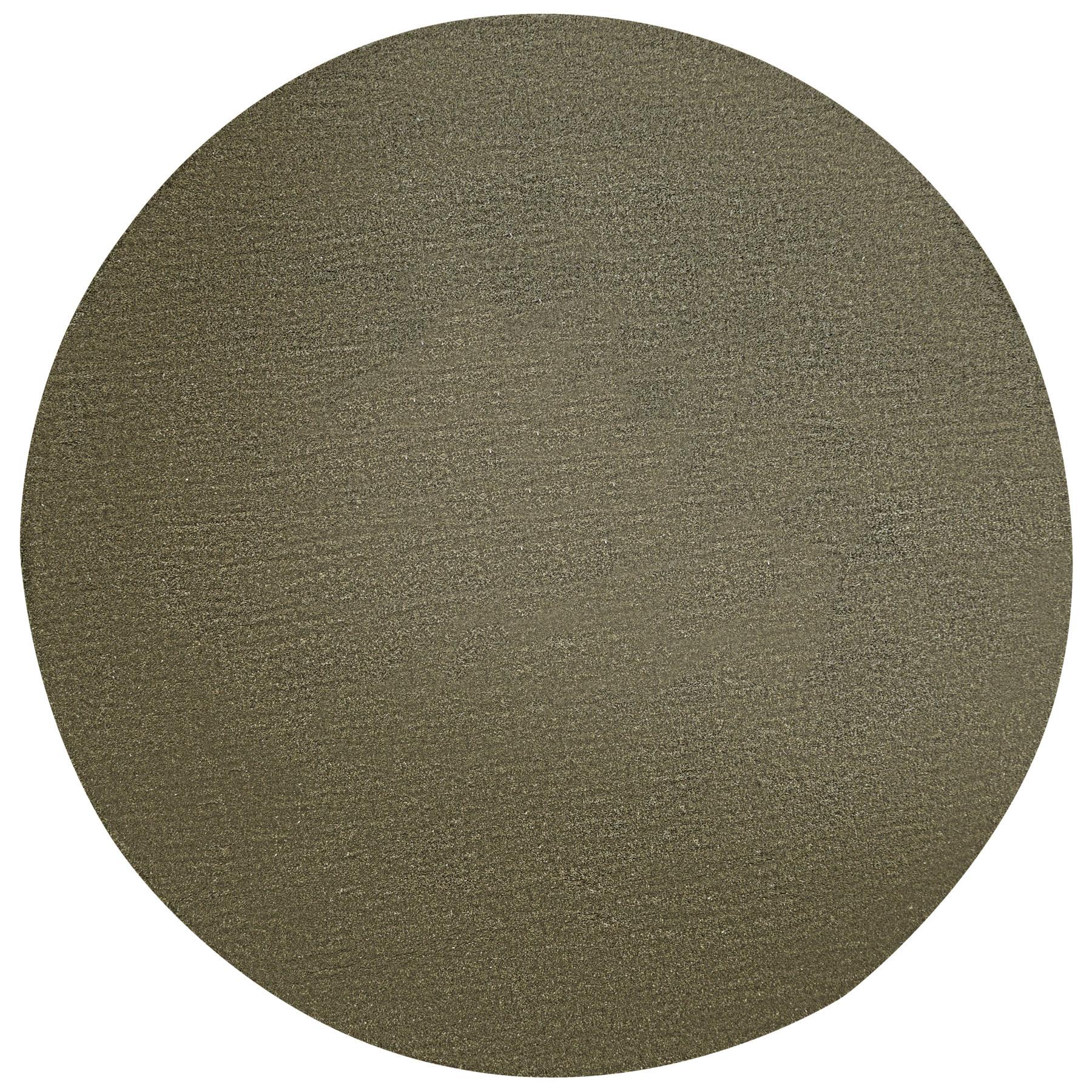 TEPPICH Olivgrün 140 cm Wolle Vasco - Grün, Textil (140/140cm) - Beliani
