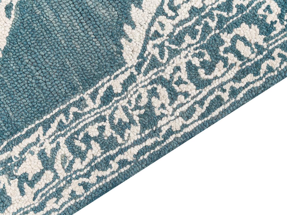 KURZFLOR-TEPPICH Gevas 200/140 cm - Blau, Textil (140/200cm) - Beliani