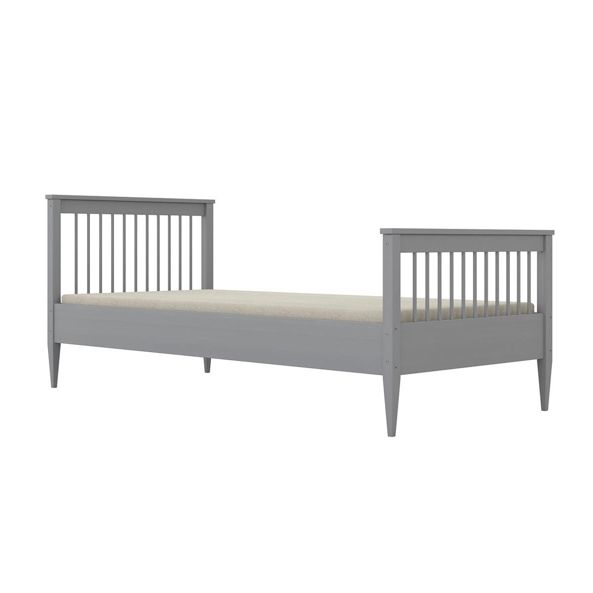 BETT 90/200 Emilia Grau - Grau, Holz (90/200cm) - Petits-meubles
