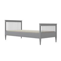 BETT 90/200 Emilia Grau - Grau, Holz (90/200cm) - Petits-meubles