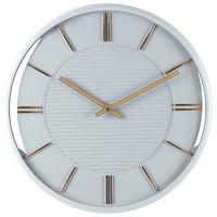 WANDUHR Kunststoff gold/grau Daroca - Grau, Kunststoff (34/34/3cm) - Beliani