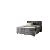 BOXSPRINGBETT Elektrisch Henry - Grau, Holzwerkstoff/Textil (140/200cm) - Fun Möbel