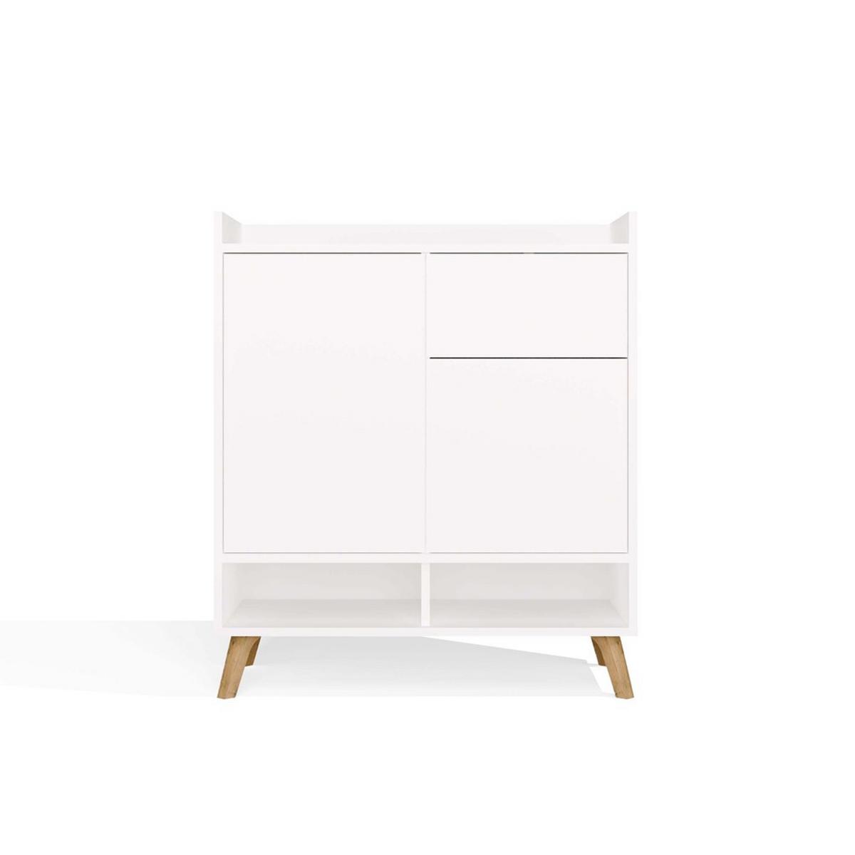 KOMMODE Weiß 80/92/35 - Weiß, Holzwerkstoff (80/92/35cm) - RAUMHIRSCH FURNITURE