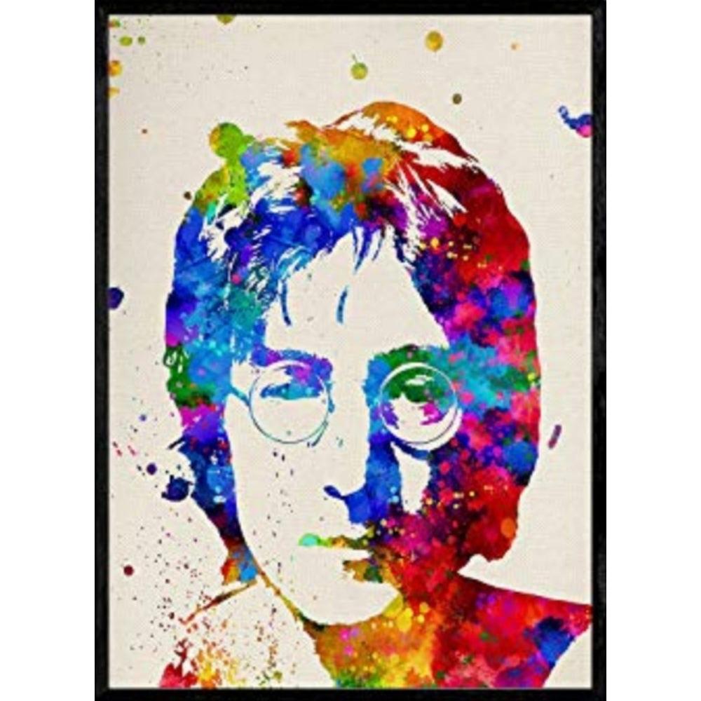 POSTER John Lennon Aquarell A4 Rahmenlos - Klar, Papier (29.7/5/21cm) - Nacnic
