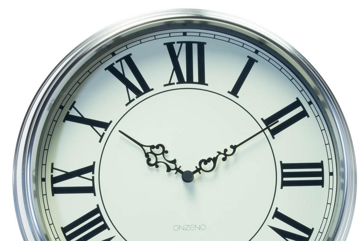 WANDUHR Design Weiß 35/35 cm - Weiß, Glas (35/35/9cm) - ONZENO