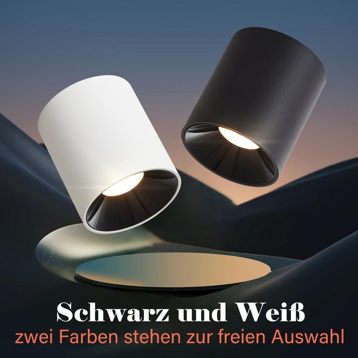 LED-SPOTLEUCHTE Kraft 6/6/7 cm - Weiß, Metall (5.5cm) - Nettlife