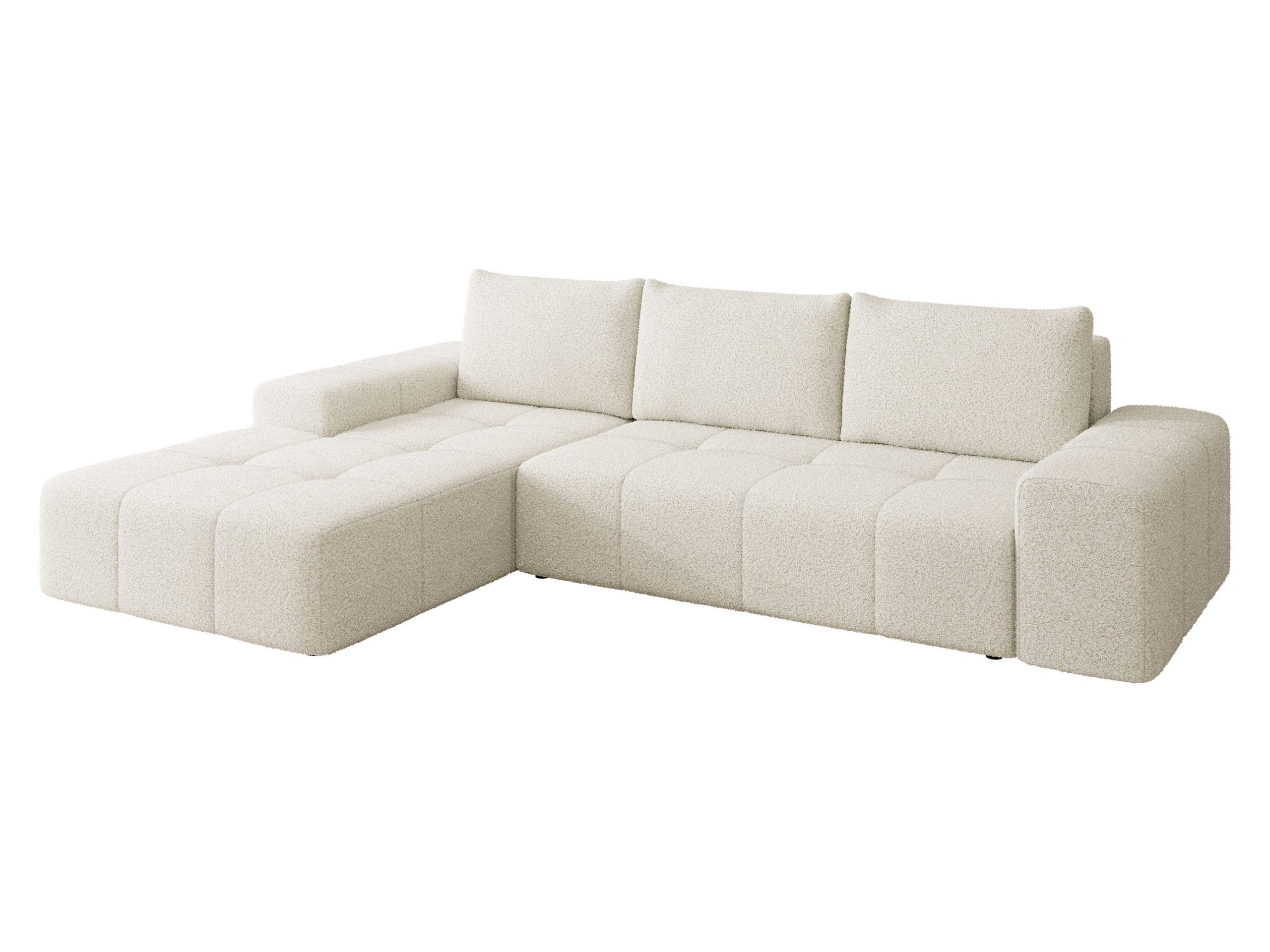 ECKSCHLAFSOFA Tonseo L, Seite: Links - Sandfarben/Schwarz, Holz/Kunststoff (275/173cm) - MIRJAN24
