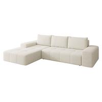 ECKSCHLAFSOFA Tonseo L, Seite: Links - Sandfarben/Schwarz, Holz/Kunststoff (275/173cm) - MIRJAN24
