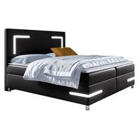 BOXBETT Delos LED - H3 - Schwarz, Holz (160/200cm) - MIRJAN24