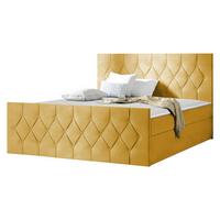 BOXBETT Sky Lux - H3 - Gelb, Holz (160/200cm) - MIRJAN24
