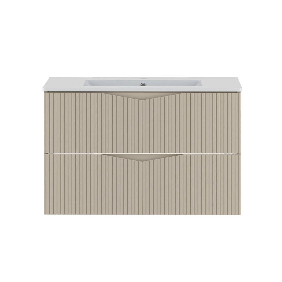 WASCHTISCH 80cm Tao Kaschmir - Beige, Holzwerkstoff (80/50/45.8cm) - Petits-meubles