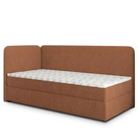 BOXBETT GINA 80x200 cm mit Matratze und Topper, H2+H3 - Kupferfarben - Kupferfarben, Holz (80/200cm) - MASSENO