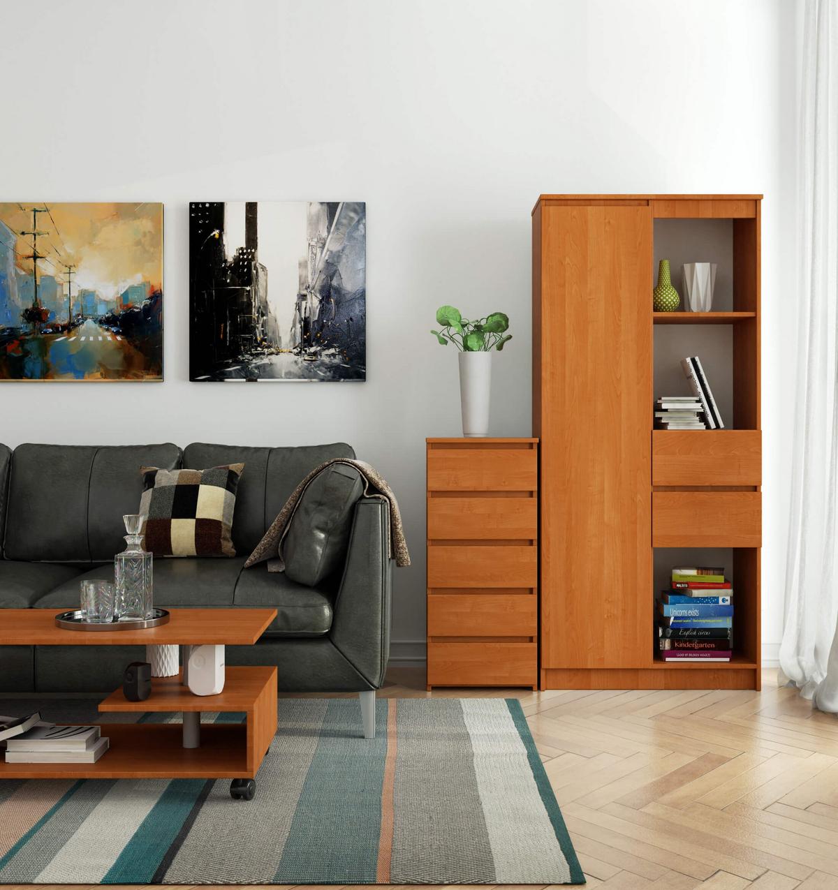 KOMMODE Erlefarben 92/40/35 - Erlefarben, Holzwerkstoff (40/92/35cm) - RAUMHIRSCH FURNITURE