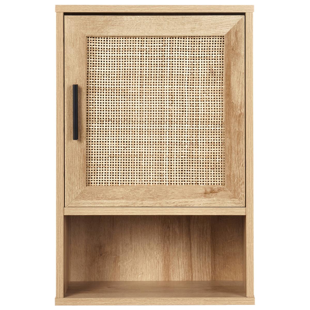 BAD-WANDSCHRANK 40 cm Hellbraun Rosell - Naturfarben/Braun, Holzwerkstoff (40/60/19cm) - Beliani