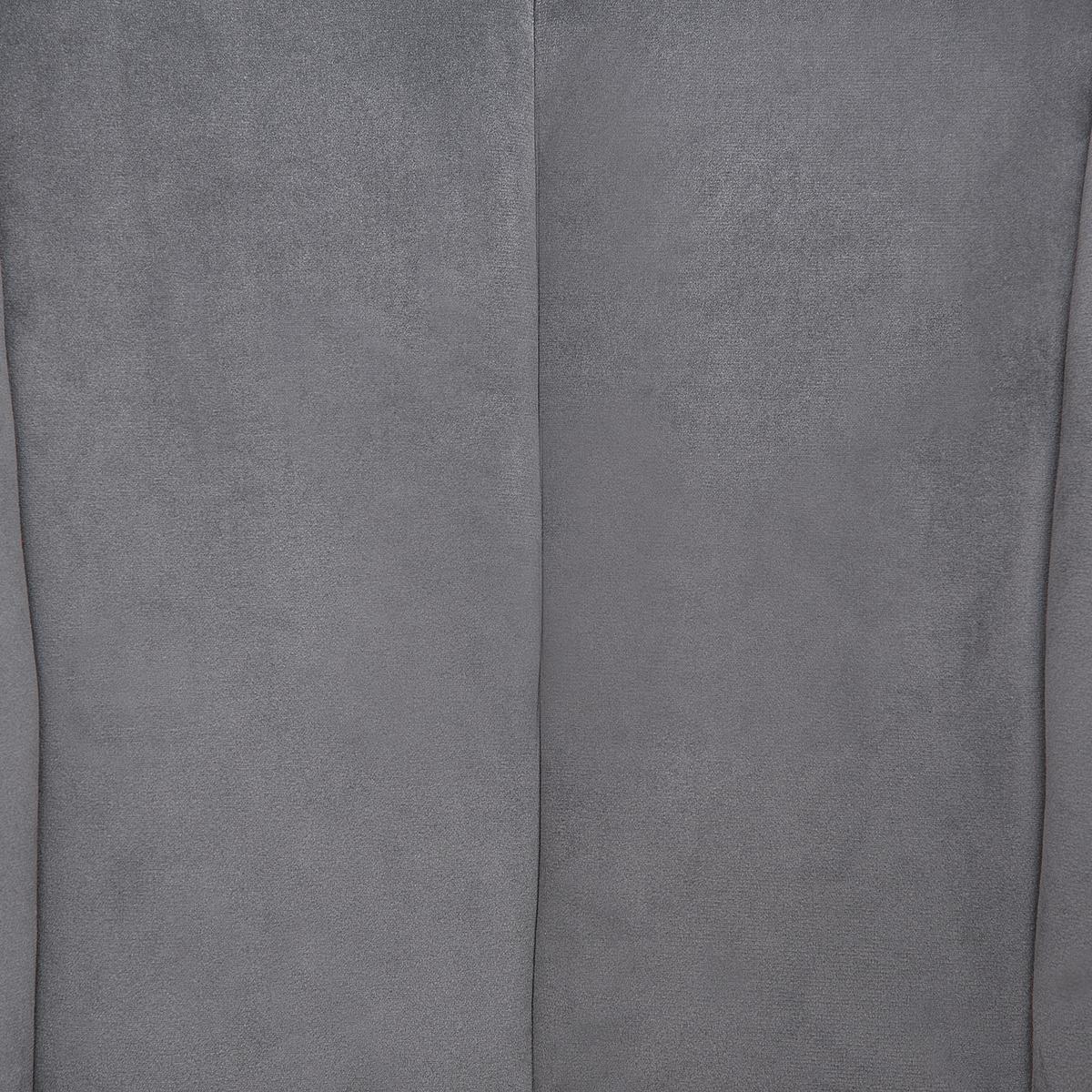 SESSEL Samtstoff grau Larvik - Grau, Textil (73/72/66cm) - Beliani