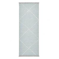 FLACHWEBTEPPICH Braderup 80x200 cm - Hellblau, Textil (80/200cm) - Sansibar SYLT