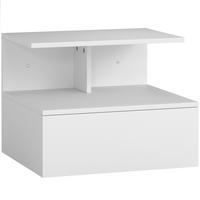 NACHTTISCH Spanplatte Weiß - Weiß, Holzwerkstoff (35/31.6/39.8cm) - HOMCOM