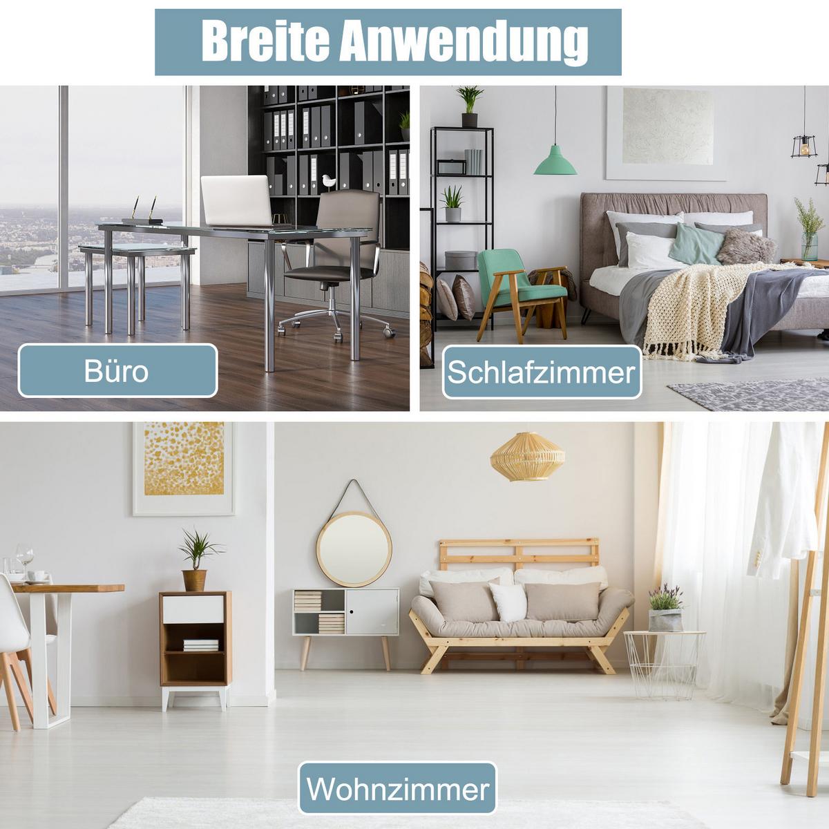 GASTEBETT Blau - Blau, Metall - COSTWAY