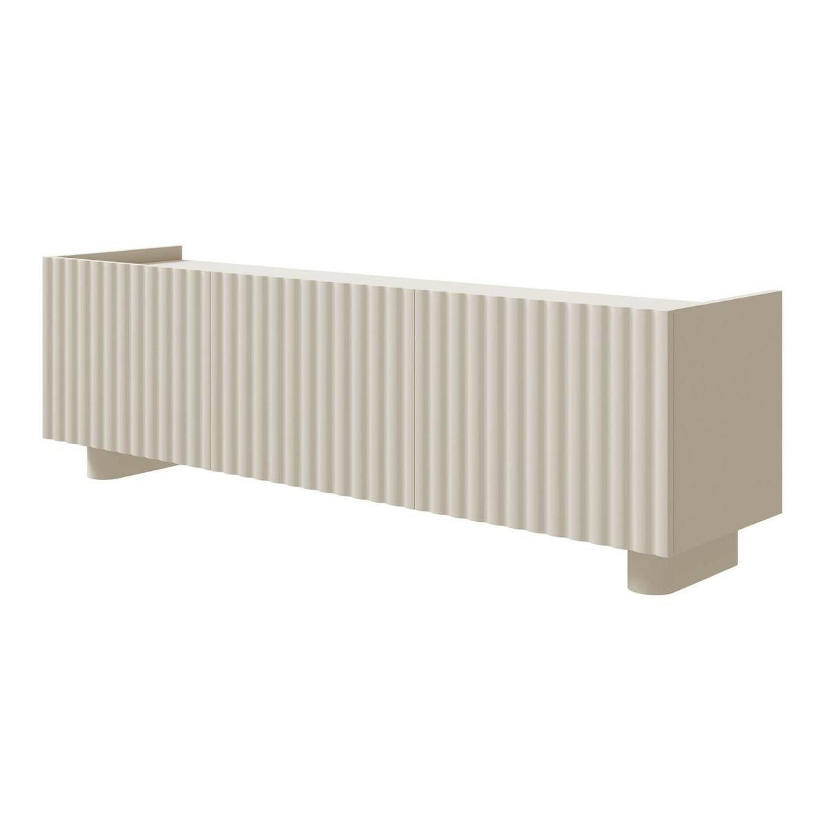 TV-LOWBOARD Fiorra Greige 144 cm - Kaschmir, Holzwerkstoff (144/49/38.3cm) - Selsey