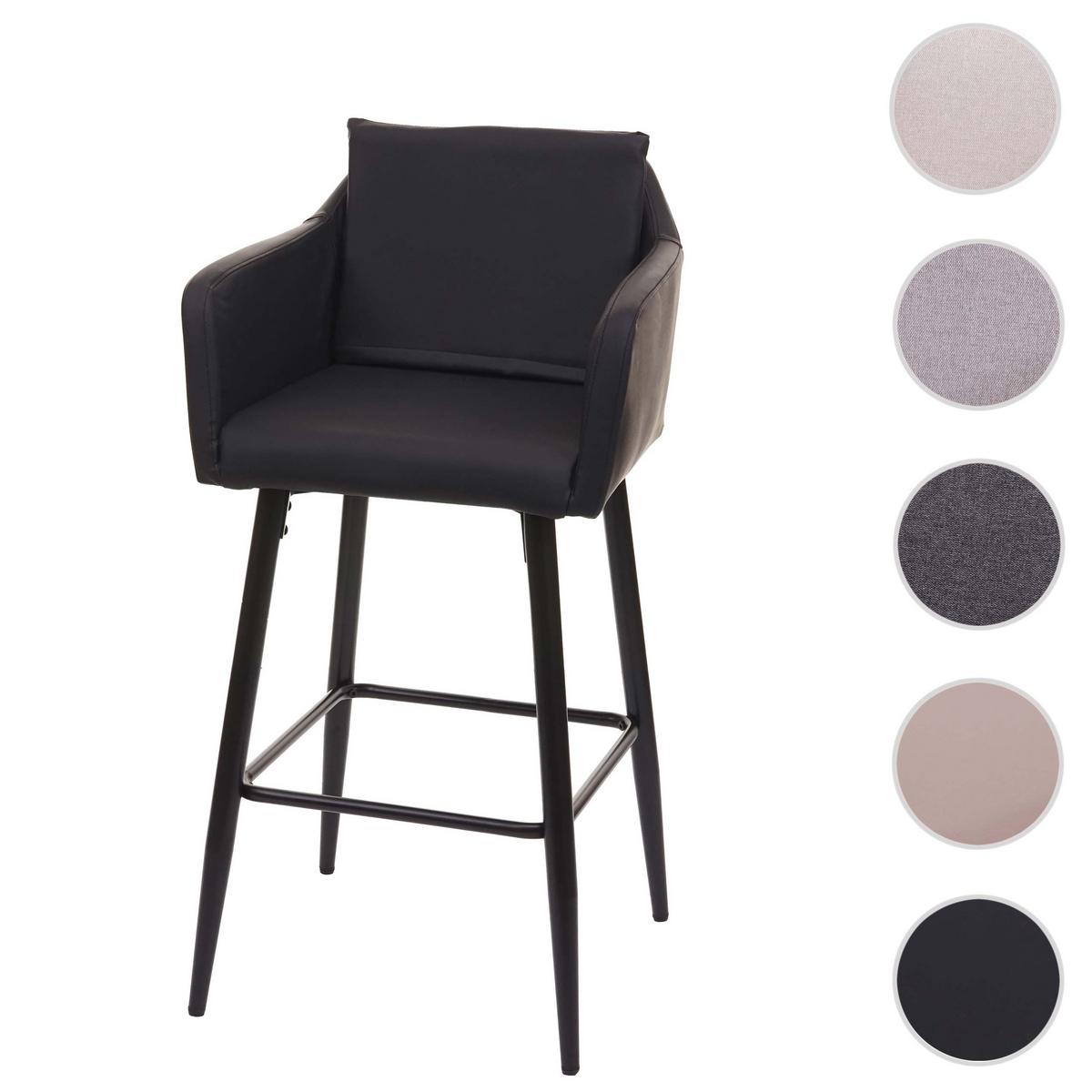 BARHOCKER Schwarz - Schwarz, Textil (54/105/53cm) - MCW