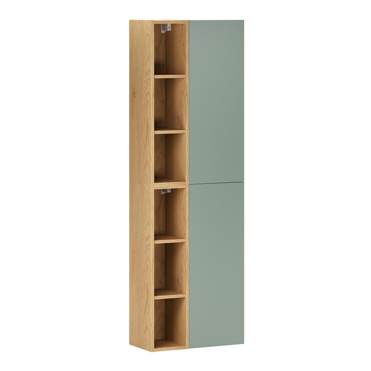 BADMÖBEL 120.6cm Oria 2er-Set Grün - Grün, Holzwerkstoff (120.6/50/46.5cm) - Petits-meubles