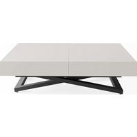 COUCHTISCH Cavetta U höhenverstellbar ausziehbar, Kaschmir Beige 120-200/80/27-76 cm - Kaschmir/Beige, Holzwerkstoff/Metall (80/200/76cm) - WFL GROUP