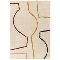 WOLLTEPPICH ELAN-Omont, geometrisch-abstrakt, Beige, 200 x 290 cm - Beige, Textil (200/290cm) - KADIMA DESIGN