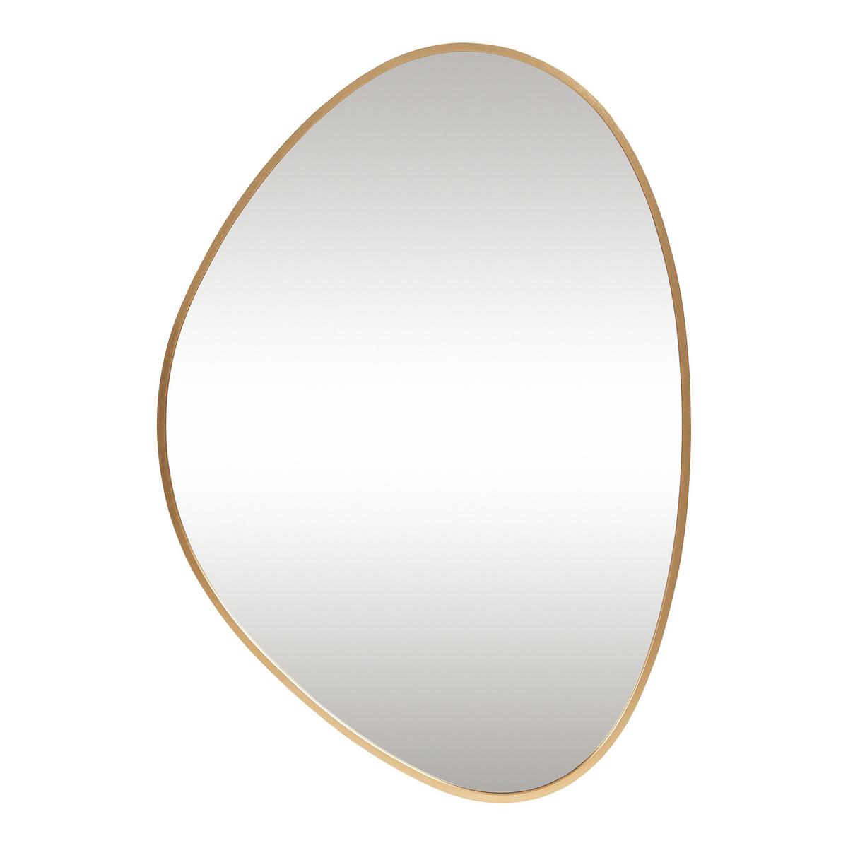 WANDSPIEGEL Lardkapihond - Goldfarben, Holzwerkstoff (53/75/3cm) - [en.casa]